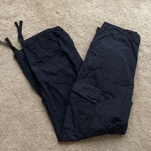 black cargo pants